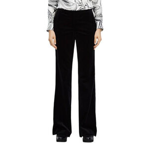 Theory pants Demitria high waist flare pants velvet black size 10